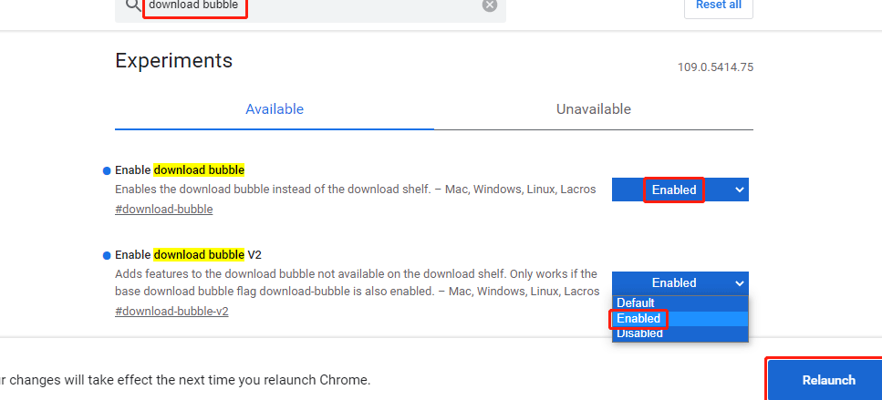 Chromeのダウンロードバブルを有効・無効にする方法