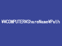 Universal Naming Convention