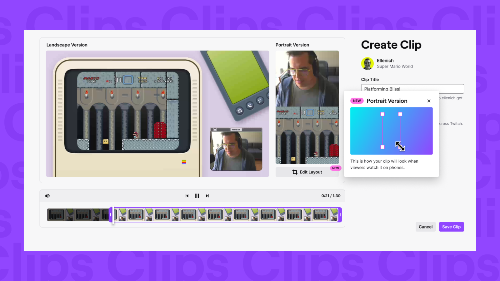 create clip